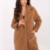 Camel teddy kabát s kapsami – PERYNA