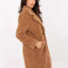 Camel teddy kabát s kapsami – PERYNA