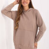 Tmavě béžová basic oversize mikina RELEVANCE – AMRELLA