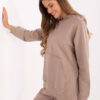 Tmavě béžová basic oversize mikina RELEVANCE – AMRELLA