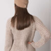 Tmavě béžová pletená beanie čepice – OLIVIE