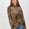 Béžovo-černý leopardí top LEOPARIA