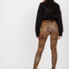 Černo-béžové legíny s leopardím motivem – VAYELLA