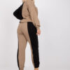 Černo-béžový plus size komplet Amishi – ADORA
