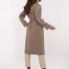 Tmavě béžový kabát ITALY MODA na knoflíky – OPHYSSA