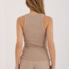 Tmavě béžový basic top LORENZIA