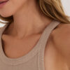 Tmavě béžový basic top LORENZIA