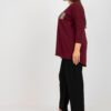 Tmavě fialová plus size mikina PARISARA