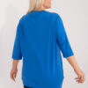 Tmavomodrá plus size mikina POCKETTA