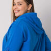 Tmavě modrá plus-size mikina Zurich na zip – IOLARA