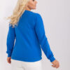 Kobaltová plus size mikina BLUERHINE