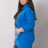 Tmavě modrá plus size mikina CRYSTARA