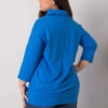 Tmavě modrá plus size mikina CRYSTARA