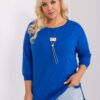 Kobaltový plus size top CHAINBLUE