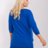 Kobaltový plus size top CHAINBLUE