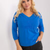 Kobaltový plus size top JOIESIZE