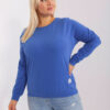 Tmavomodrá plus size mikina CALMERA