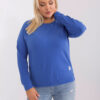 Tmavomodrá plus size mikina CALMERA