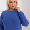 Tmavomodrá plus size mikina CALMERA