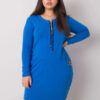 Tmavě modré plus size sportovní šaty ORIELLE s kapsami