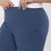 Tmavě modré kalhoty 3/4 plus size s pružným pasem – FENALIA