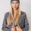 Tmavě šedá beanie čepice – BIANCA