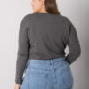 Tmavě šedý plus size basic top ELISAVIE