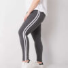 Tmavě šedé melírované legíny plus size Millie – NYRALIA