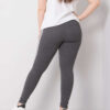 Tmavě šedé melírované legíny plus size Millie – NYRALIA