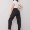 Tmavě šedé rovné džíny plus size – CORISANDRA