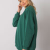 Tmavě zelená mikina Twist v oversize střihu – BELENA