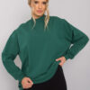 Tmavě zelená mikina Twist v oversize střihu – BELENA