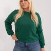 Tmavě zelená plus size mikina Florentia – CIRORA