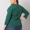 Tmavě zelená plus size mikina NERAVIEL