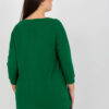 Tmavě zelená plus size mikina APPLINNE