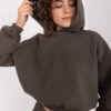 Tmavě khaki plus size dvoudílný komplet – AKELIA
