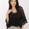 Černá krajková halenka DANTELLE