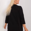 Černá plus size mikina MELLORA