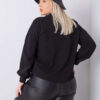 Černá plus size mikina Florentia – CIRORA