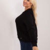 Černá bavlněná plus size mikina Donna – BELALIA