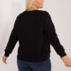 Černá bavlněná plus size mikina Donna – BELALIA