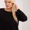 Černá bavlněná plus size mikina Donna – BELALIA