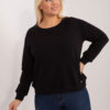 Černá bavlněná plus size mikina Donna – BELALIA