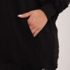 Černá plus size mikina Luna s kapucí – BELETTA