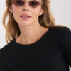 Černý basic top SEAMORA