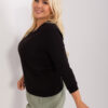 Černý plus size top BASICNOIR