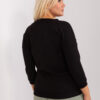 Černý plus size top BASICNOIR