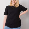 Černý plus size top KARENZIA