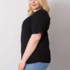 Černý plus size top KARENZIA
