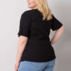 Černý plus size top KARENZIA